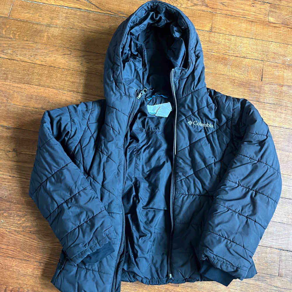 Columbia insulated hooded jacket size xs or 6x